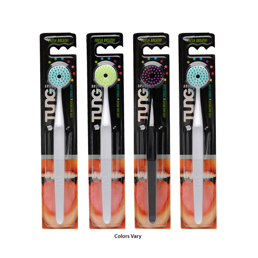 4 Pack – TUNG Brush – Tongue Cleaner (Colors Vary)